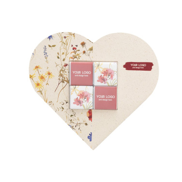 Set Of Square Chocolates In A Shape Envelope - Heart, product image (2)