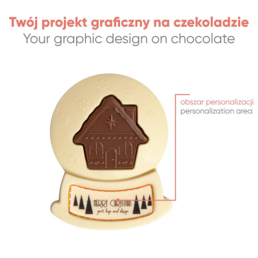 Bespoke Chocolate Christmas Snowball Print, product image (2)