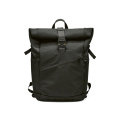 Coloma Backpack 28L rPET. Roll top closure. Fits 17" laptop, Black