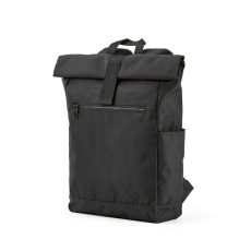 Rome backpack 12L rPET. Roll-top and velcro closure