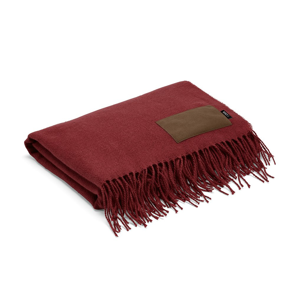 Lichtenstein Blanket rPET 180 gsm. Customisable Patch, Burgundy, product image