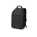 Vilnius Backpack 18L rPET. Front pocket. Fits 17" Laptop, Black