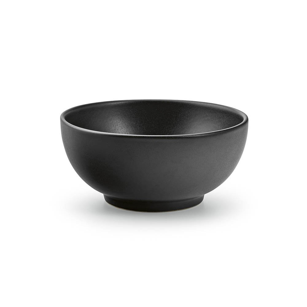 Banksy ceramic bowl. 650ml. Matt finish. Made in Portugal, Black, product image