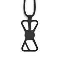 Infinity universal phone strap. rPET and silicone., Black