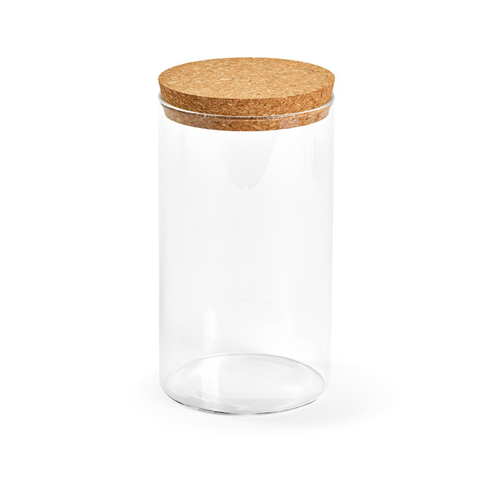 Magritte 1000 Canister Borosilicate Glass 1015ml. Cork lid, product image (1)