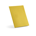 Bronte A4 Softcover Notebook rCardboard cover. FSC® paper, Dark yellow