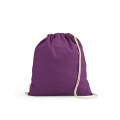 Lhotse Drawstring Bag rCotton 140gsm. rCotton Rope Straps, Purple