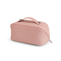 Macao Toiletry Bag 3.5L rLeather with zipper and handle, Pink