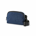Singapore Waist Bag 1.5L rNylon. 2 pockets and adjustable waist strap, Navy blue