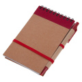Notebook approx. A6 with ball pen, red