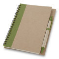 Notebook approx. A5 with ball pen | Salvatore, light green