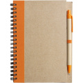 Notebook approx. A5 with ball pen, orange