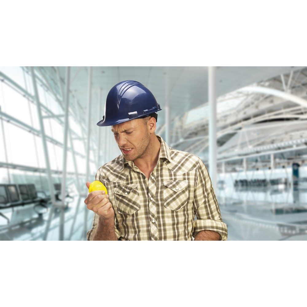 Anti stress "helmet", yellow, product image (1)