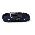 Foldable shopping basket, navy blue