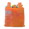 Foldable shopping bag, orange