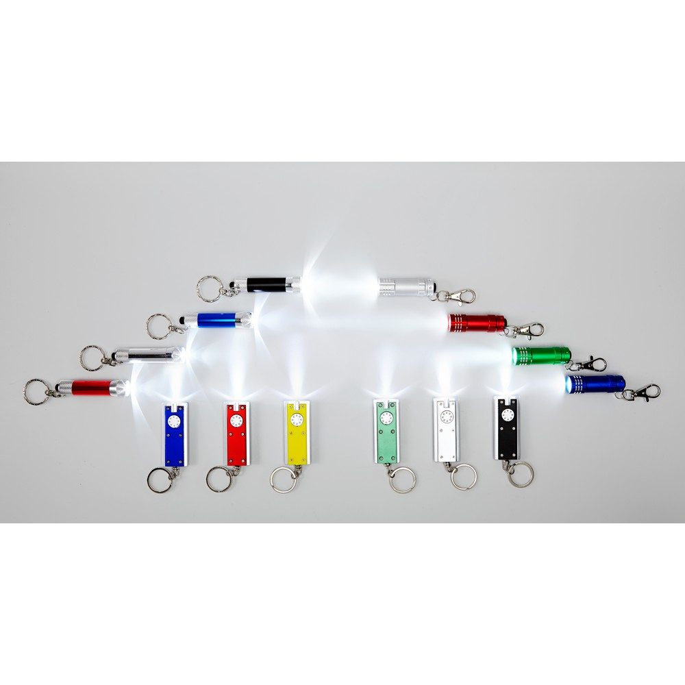 Keyring, LED light, black, product image (1)