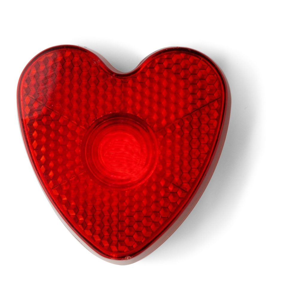 Flashing light "heart" with clip, product image (1)