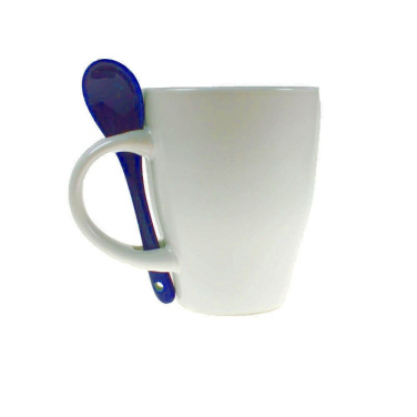 Ceramic mug 300 ml with spoon, product image (4)