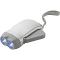 Dynamo torch 2 LED, silver