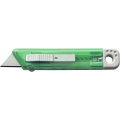 Cutter with safety mechanism, light green