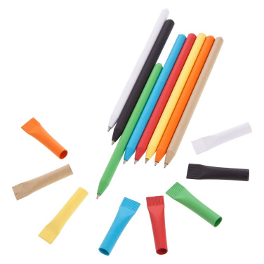 Rolled paper ball pen with cap | Debra, neutral, product image (3)