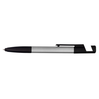 Multifunctional tool, ball pen, screen cleaner, ruler, phone stand, touch pen, screwdrivers, grey, product image (2)