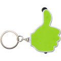 Keyring "like it", LED light, touch pen, light green