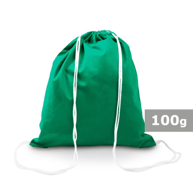 Cotton drawstring bag | Gerald, green, product image (4)