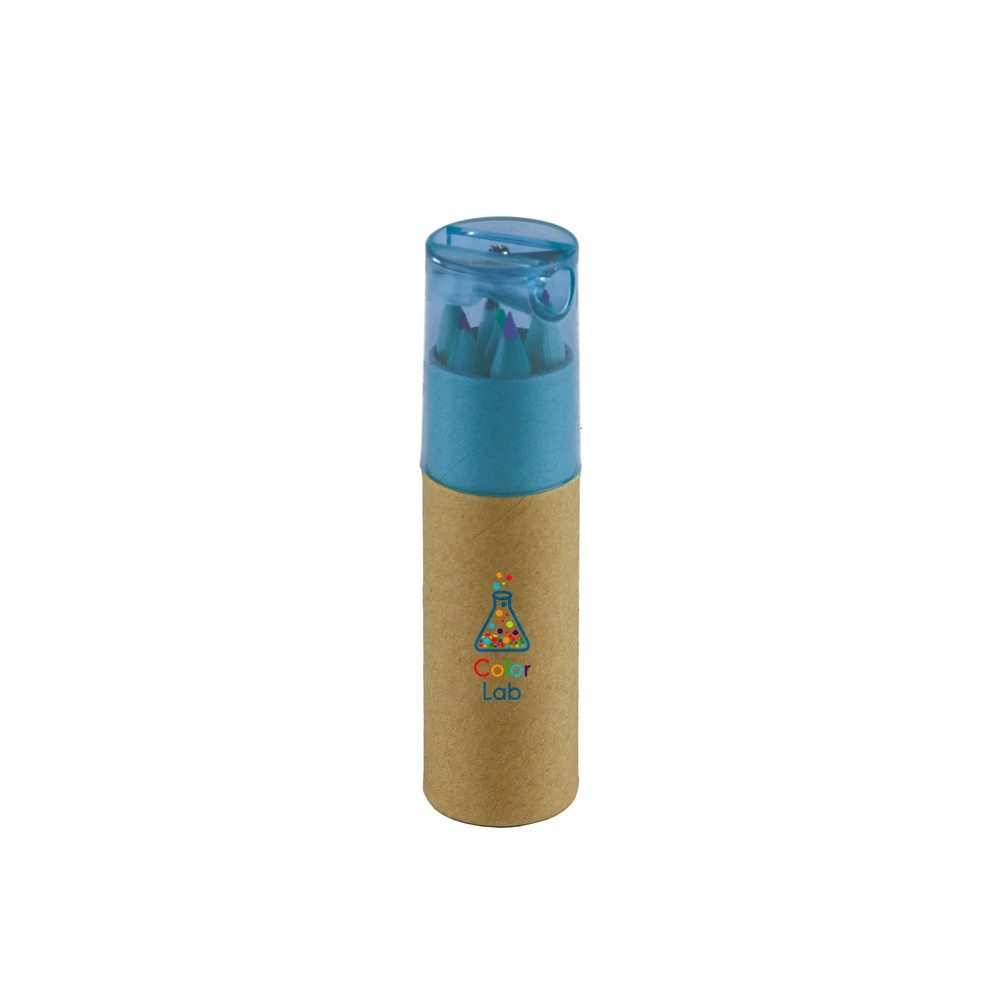 Colour pencil set, pencil sharpener | Foster, blue, product image (1)