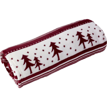 Fleece blanket, burgundy, product image (4)