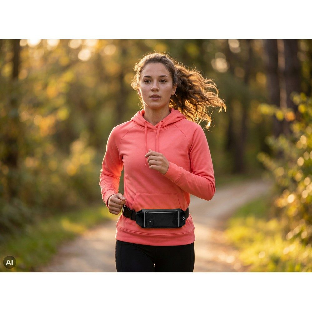 Jogging waist bag | Joy, black, product image (1)