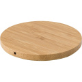 Bamboo wireless charger, light brown