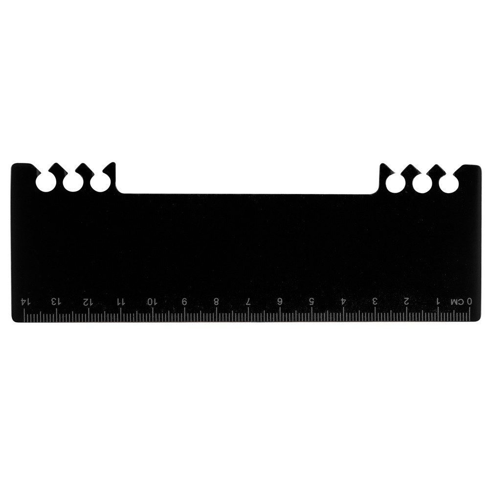 Memo holder, notebook, ball pen, ruler, sticky notes, black, product image (1)