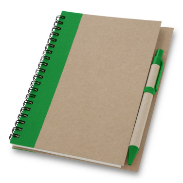 Notebook approx. A5 with ball pen | Salvatore, green, product image (4)