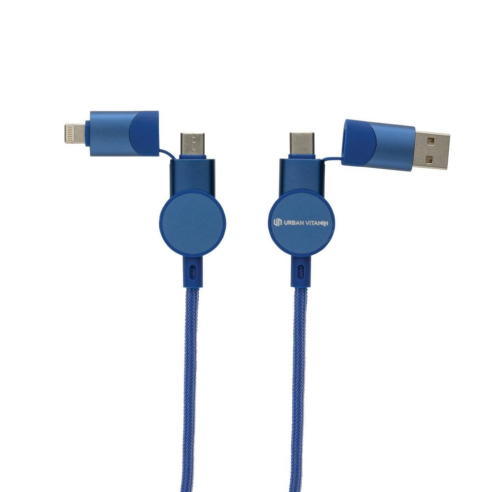 Oakland RCS recycled plastic 6-in-1 fast charging 45 W cable, product image