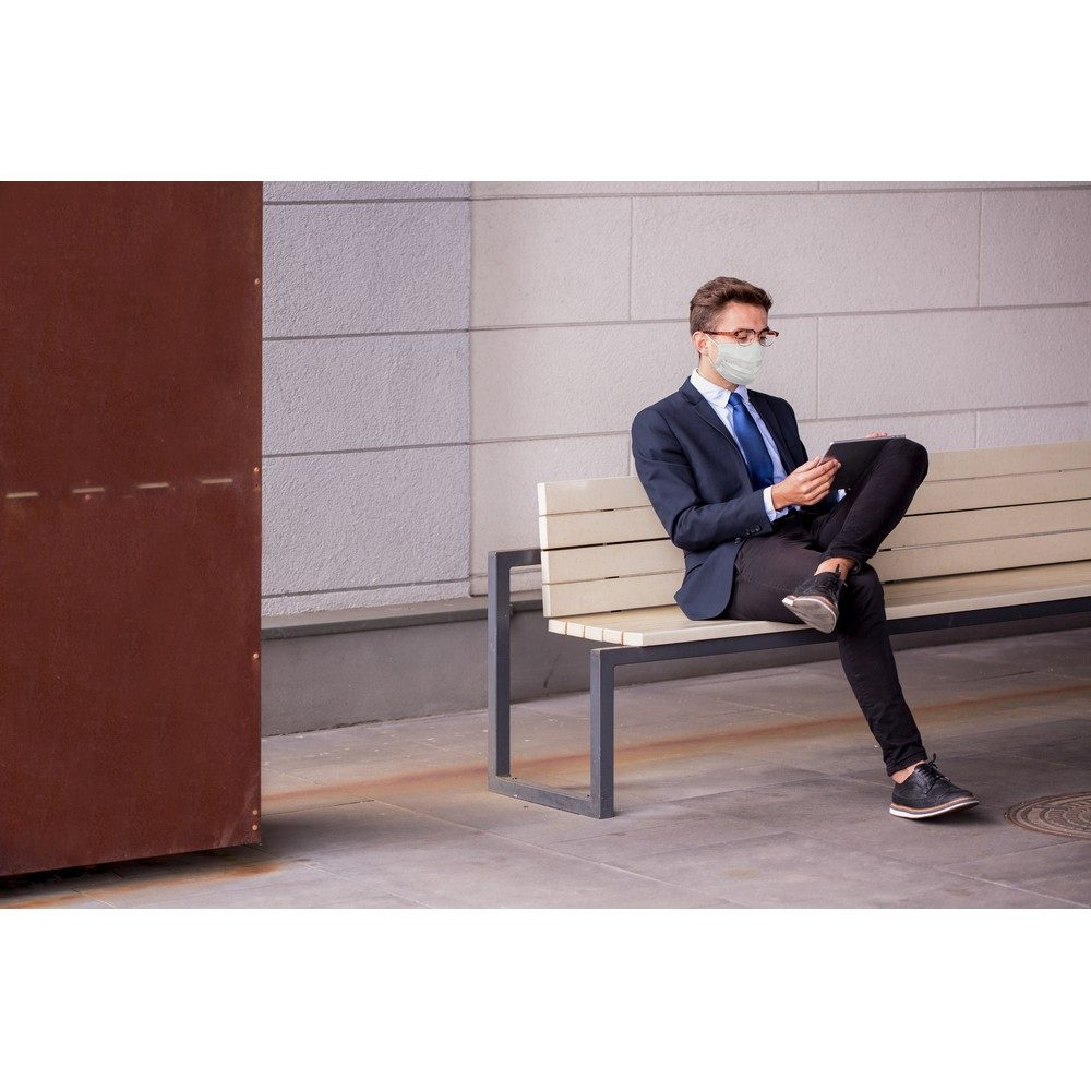 Reusable face mask, burgundy, product image (1)