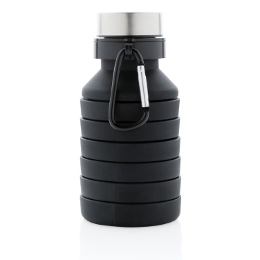 Leakproof collapsible silicone bottle with lid, product image (3)