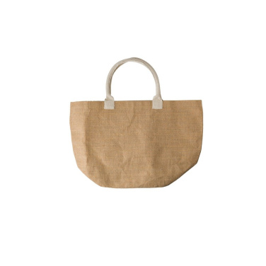 Jute shopping bag with cotton handles, product image (2)