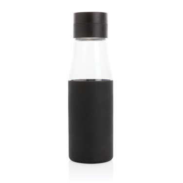 Ukiyo glass hydration tracking bottle with sleeve, product image (3)
