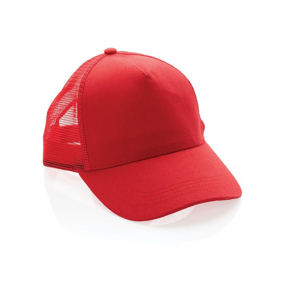 Impact AWARE™ Brushed rcotton 5 panel trucker cap 190gr, product image