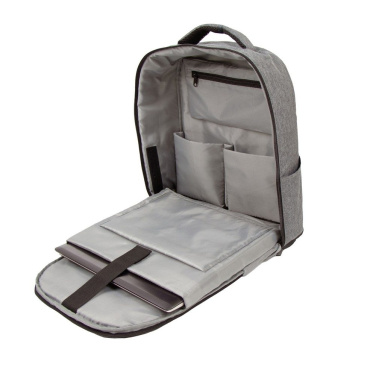 RPET laptop backpack 15,6" B'RIGHT | Henry, grey, product image (3)