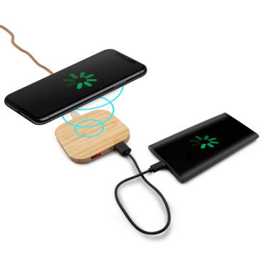 Bamboo wireless charger 10 W B'RIGHT | Jazzlyn, product image (4)