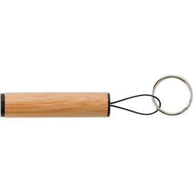 Bamboo keyring, LED light, product image (2)
