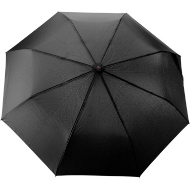 RPET automatic umbrella, foldable, black, product image (3)