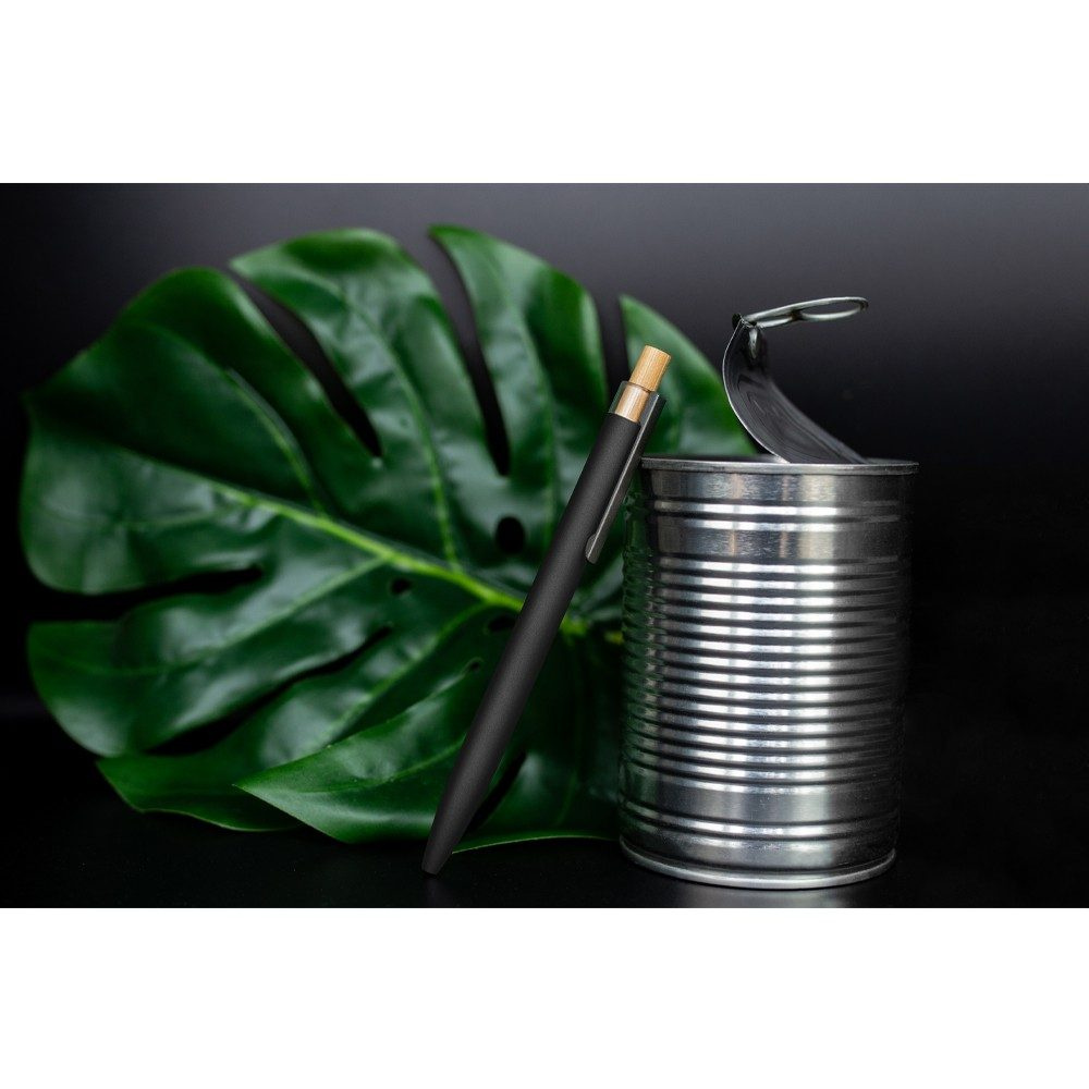 Recycled aluminium ball pen | Randall, black, product image (1)