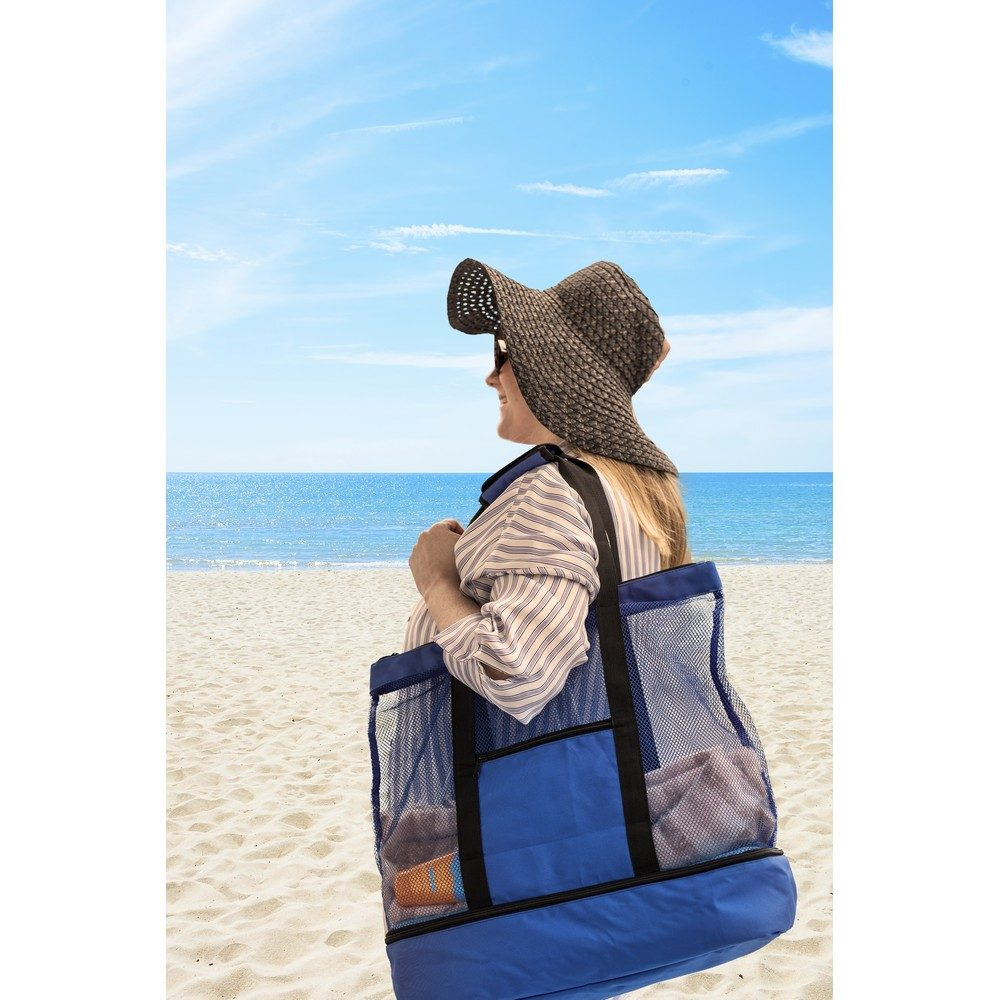 RPET beach bag, shopping bag, cooler bag | Maxwell, grey, product image (1)