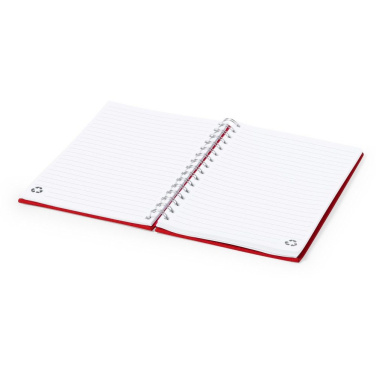 RPET notebook A5, red, product image (2)