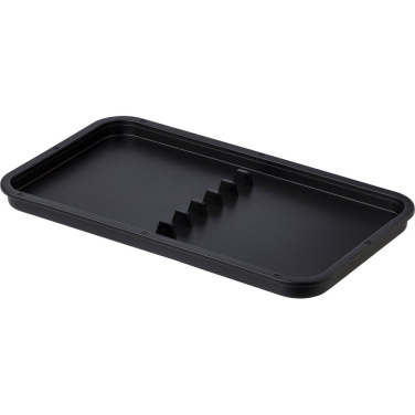Lunch boxes 2 in 1, 2x400 ml, bamboo lid, cutlery, black, product image (2)