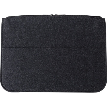 Felt RPET 14" laptop case, document folder, graphite, product image (2)