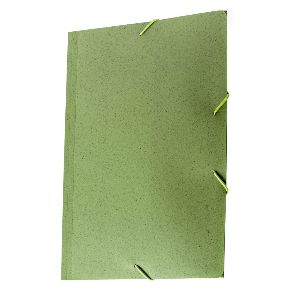 Wheat straw document folder approx. A4, green, product image (1)